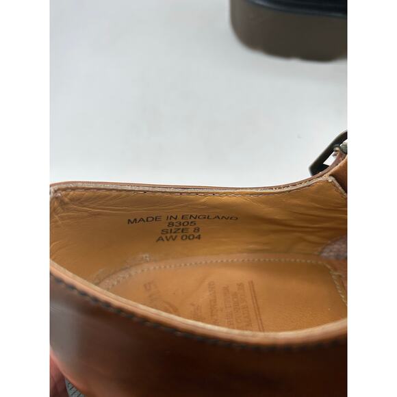 Dr. Martens VTG  Rare Chunky Mary Jane Brown Shoes Made in England US 10 8305 - Picture 11 of 12